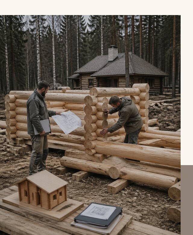 Проектирование и строительство домов из бревна в Нижнеудинске